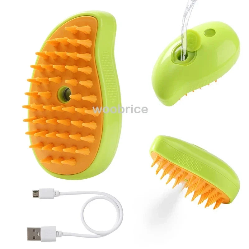 Self Cleaning Pet Steam Brush