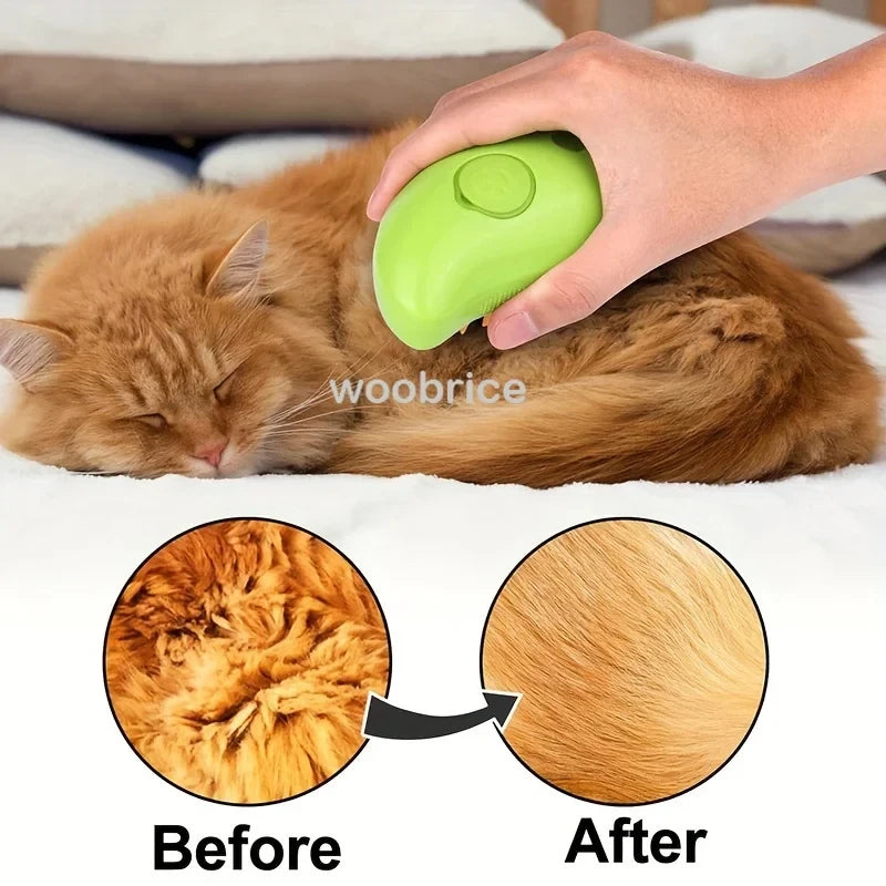 Self Cleaning Pet Steam Brush