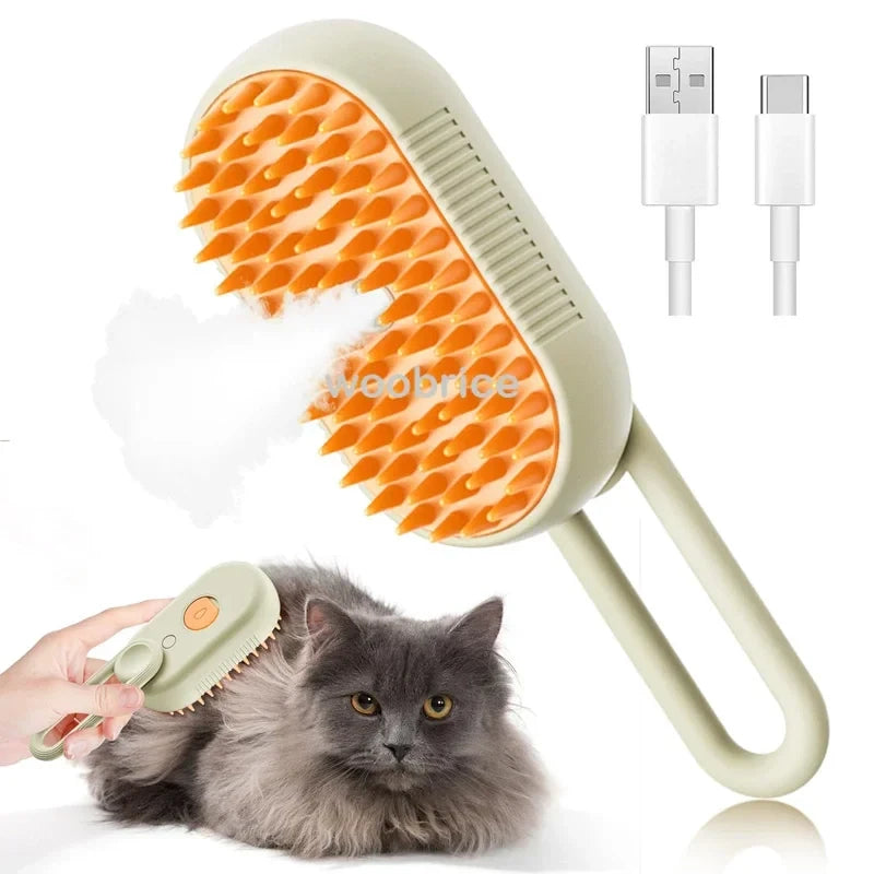 Self Cleaning Pet Steam Brush