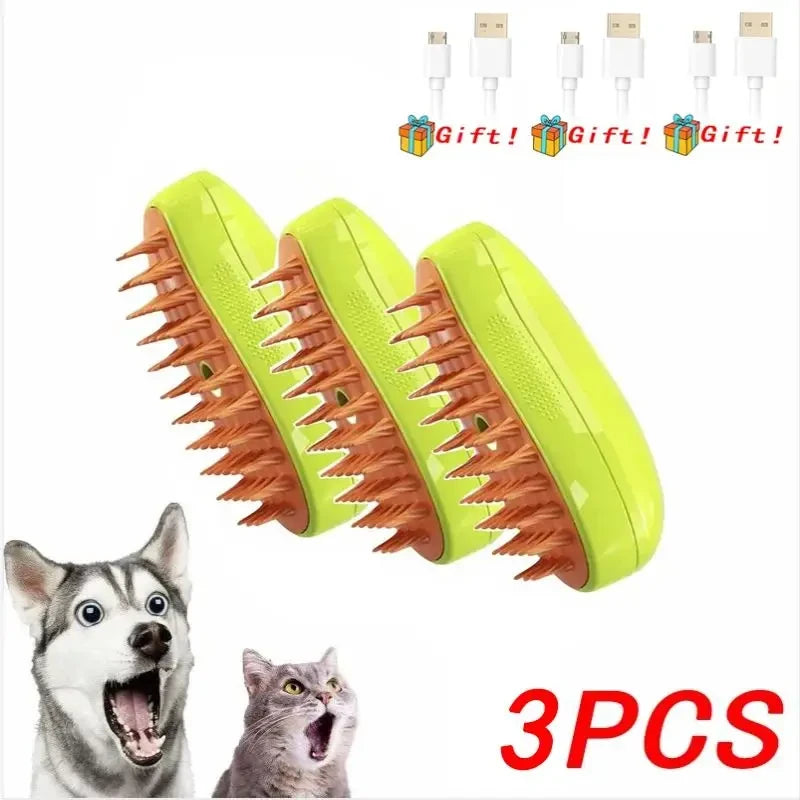 Self Cleaning Pet Steam Brush
